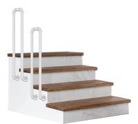 Modern Stair Railing for Enhanced Safety Wrought Iron Balustrades Perfect for Outdoor Steps Indoor Use Veranda Loft Villa and Garden Security.