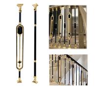 Modern Stair Spindles Guardrail Pole, Universal Stair Baluster Posts for Prevent Falling, Magnesium-aluminum alloy stairs balusters for Hallways, Living Rooms, Entryway(10pc B)