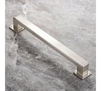 Modern Staircase Banister Railing Metal Square Stainless Steel Grab Bar for Wall 3FT 5FT 7FT 8FT 9FT Long Safety Non-Slip Guardrails for Indoor and Outdoor Areas(11ft/330cm)