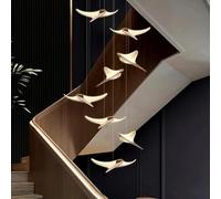 Modern Staircase Branch Chandelier Luxury Home Hotel Decoration LED Indoor Lighting Customizable(Cold White,8 Heads D30cm)