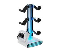 Modern Stand with 2 Usb Hubs for Controllers and Headsets Safe Power Headphone Display Customizable Led
