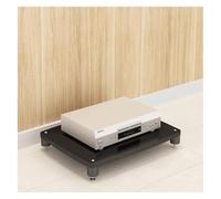 Modern Ste Cabinet o-Video Stand Wooden AV Ma Rack Tower 1/2/3/4 Tier Ma Console Slish o Sto Solut (Nero 60x48x8cm)