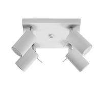 Modern Steel Ceiling Spotlight GU10 Adjustable Flush Mount Light Grey 2 Head