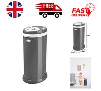Modern Steel Nappy Disposal Bin with Childproof Lock - No Special Bags Needed