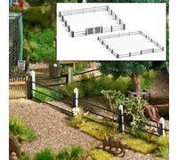 MODERN STEEL TUBE FENCE 480mm HO/OO Gauge Busch 1022