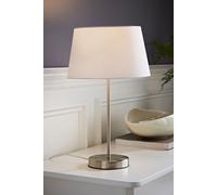Modern Stem Silver Table Lamp ValueLights Silver One Size