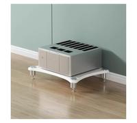 Modern Stereo Cabinet Heavy Duty for Living Room 2-4 Tier Audio Component Stand Vertical AV Shelf Media Storage Stylish White Design 1 Tier Option