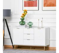 Modern Storage Cabinet Freestanding Cupboard with 3 Drawers for Dining Room