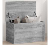 vidaXL Storage Box Blanket Box Toy Storage Chest Grey Sonoma Engineered Wood