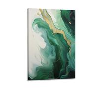 Modern Striped Canvas Wall Art for Bedroom Abstract Contemporary Gold Foil Line Marble Wall Decor Poster for Room Aesthetic