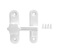 Modern Sturdy Zinc Alloy Door Safety Locks Correct Practical Accessories for Residential Industry No Drilling Door Safety Latch