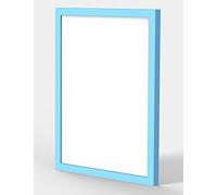 MODERN STYLE FLAT COLOURFUL 100% WOODEN FRAMES PHOTO PICTURE POSTER FRAME LIGHT BLUE 80X60CM