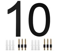 Modern Style Floating House Number 8 inch with Prominent Black Shadow for Garage Gate or Wall Mount, Enhancing Home Address Visibility (G)