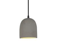 Modern Style Pendant Lamp, Creative Cylindl Concrete, E27 Base Single-Head Cement Hanging Light, Flush Mount Installation Lighting Fixtures (15cm)