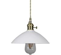 Modern Style Pendant Lamp, Personality Flying Saucer Type Ceramic Chandelier, E27 Base Single-Head Hanging Light, Flush Mount Installation Ceiling Lighting