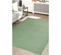 Modern Style Rugs Colorama Green Coloured Plain Cosy Area Rug. Short Pile Large Area Rug Suitable for Living Room, Bedroom, Hallway, Lounge Rug - 120x170cm