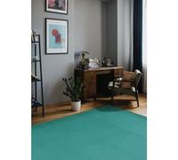 Modern Style Rugs Colorama Plain Teal Rug. Area Rug Short Pile Rug Suitable for Living Room, Bedroom, Hallway, Lounge Rug. (160x230cm)