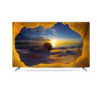 Modern Style Seaside Landscape Printing TV Dust Cover Mountain Printed Pattern TV Cover For Desktop Hanging Curved 32-85IN Monitor Cover Cloth(Size:78IN,Color:C)