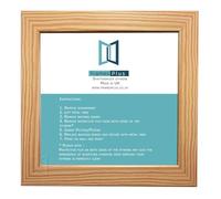 Modern Style Square Picture Photo Poster Print Art Gallery Home office Frame Wall hang or Stand, 11"x11" (279mmx279mm), Pine