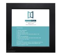 Modern Style Square Picture Photo Poster Print Art Gallery Home office Frame Wall hang or Stand, 26"x26" (660mmx660mm), Black