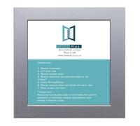 Modern Style Square Picture Photo Poster Print Art Gallery Home office Frame Wall hang or Stand, 8"x8" (203mmx203mm), Silver