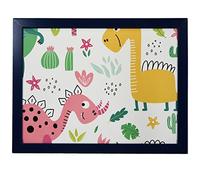 Modern Style Wooden Rectangular Dinner Laptop Serving Tray (Dinosaurs)