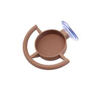 Modern Suction Mounted Pet Portable Window Mount Bird Feeding Tray Texture Suitable for Dry Food and Water Space Saving Dog Bowl