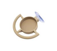 Modern Suction Mounted Pet Portable Window Mount Bird Feeding Tray Texture Suitable for Dry Food and Water Suction Cup Pet Food Bowl