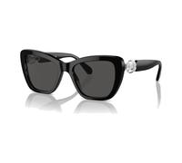 Swarovski SK6018 100187 Woman Sunglasses Acetate Black Grey Cat Eye Normal