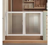 Modern Swinging Cafe Doors, Clear Double Saloon Door for Interior, Ideal for Laundry Room, Kitchen Bar, Porch, Pantry, Aisle Divider Gate