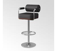 Modern Swivel Bar Stools for Kitchen & Dining Counter Height Chairs with High Backrest Easy 3-5 Minute Assembly Stylish Black & Silver Design
