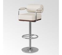 Modern Swivel Bar Stools, High Backrest Counter Chairs for Kitchen & Dining Room, Easy 3-5 Minute Assembly, Stylish White & Silver Design