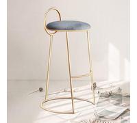 Modern Swivel Bar Stools with Footrest - Industrial Round Counter Chairs for Kitchen & Dining, 75CM Height, Ideal for Home & Restaurant Use