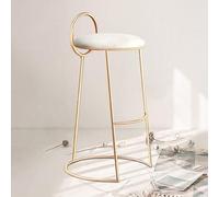 Modern Swivel Bar Stools with Footrest - Industrial Round Counter Chairs for Kitchen & Dining, 75CM Height, Ideal for Home & Restaurant Use