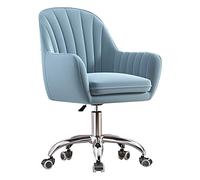 Modern Swivel Desk Chair - Velvet Upholstered Computer Task Chair for Home Office, Living Room, and Bedroom, Adjustable Height