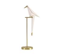 Modern Table Light, Art LED Origami Crane Bird Gold Metal Fixtures for Living Room Bedroom Reading Light Home Decorative