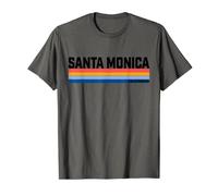 Modern Take on a Retro Style Santa Monica CA T-Shirt T-Shirt