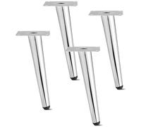 Modern Tapered Sofa Legs 4 Pack Black/Silver Iron Table Legs for Coffee Table Bench Chair Workbench Furniture Legs for Dining Table Sl nd Stylish Design Easy Installation and Sturdy Supp