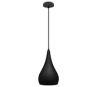 Modern Teardrop Pendant Ceiling Light Black Shade Contemporary Hanging Lamp M0141F