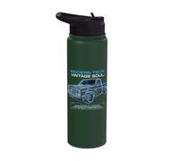Modern Tech Vintage Soul LS Swapped Squarebody Stainless Steel Insulated Water Bottle