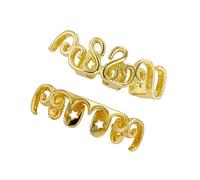 Modern Teeth Grillzs Copper Star Motif Jewelry, Ergonomic Hollow Design, Style Versatility, Star-shaped Teeth Grillzs, D, No Gemstones