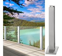 Modern Tempered Glass Balustrade Clamp - Anti-Rust Stainless Steel Railing Posts for Stairs, Porch, Garage, Patio, and Balcony