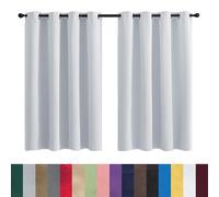 Modern Thermal Insulated Curtains 50x50 cm Stylish Blackout Window Drapes for Living Room and Bedroom Elegant White Interior Shades for Home Decor