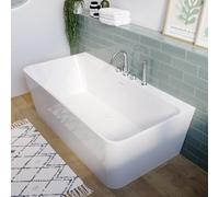 Modern Thinner Edge Square Back to Wall White