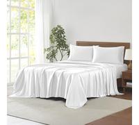 Modern Threads 100% Tencel Lyocell 4-Piece Sheet Set, 400 Thread Count Luxury Bedding, White, King