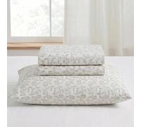 Modern Threads 4-Piece 100% Cotton Flannel Sheet Set - Soft and Durable for Every Season, Vevian Queen