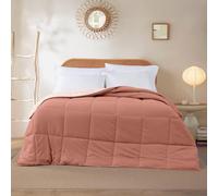 Modern Threads Down Alternative Microfiber Quilted Reversible Comforter & Duvet Insert - Soft, Comfortable Alternative to Goose Down - Bedding for All Seasons Rosewood/Rose Twin