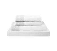Modern Threads Pacific Coast Textiles 4 PIECE CROCHET LACE MICROFIBER SHEET SET WHITE FULL, Microfibre