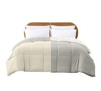 Modern Threads Pacific Coast Textiles Reversible Down Alt Comforter, Polyester, Ivory/Atmosphere, Twin