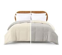 Modern Threads Pacific Coast Textiles Reversible Down Alt Comforter, Polyester, Ivory/Atmosphere, Twin